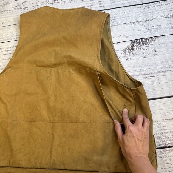 Vintage Drybak Canvas Hunting Shooting Vest Size M/L 12 Shell Pockets - Picture 9 of 9